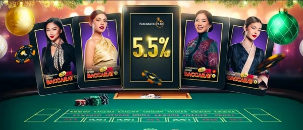 Win Up to 5.5% Bonus on Pragmatic Play Baccarat at 188BET