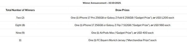 Bet, Earn Tickets, and Win Premium Prizes—Including iPhone 17 and More